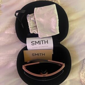 SMITH Pink and Black Women's Sunglasses with Case